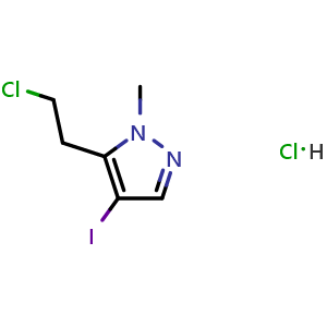 5-(2-Chloroethyl)-4-iodo-1-methyl-1H-pyrazole hydrochloride