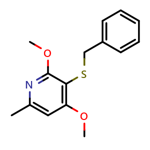 3-(Benzylthio)-2,4-dimethoxy-6-methylpyridine