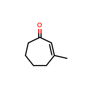 Chemical structure of 3-methylcyclohept-2-en-1-one , CAS 14525-83-8, AChemBlock AD273601