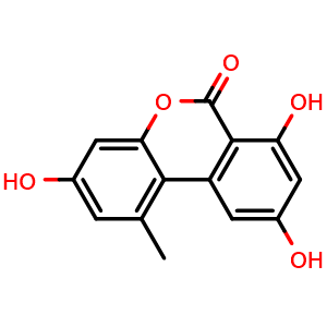 Chemical structure of Alternariol , CAS 641-38-3, AChemBlock AD273606