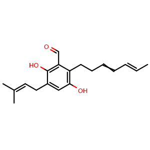 Chemical structure of Isodihydroauroglaucin , CAS 74886-31-0, AChemBlock AD273612