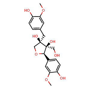 Chemical structure of Massoniresinol , CAS 96087-10-4, AChemBlock AD273621