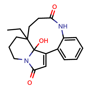 Chemical structure of Leuconolam , CAS 93710-27-1, AChemBlock AD273640