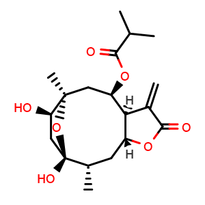 Chemical structure of Tagitinin A , CAS 59979-61-2, AChemBlock AD273644