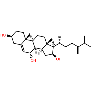 Chemical structure of Ergosta-5,24(28)-diene-3 , CAS 289054-34-8, AChemBlock AD273661