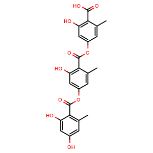 Chemical structure of Gyrophoric acid , CAS 548-89-0, AChemBlock AD273689