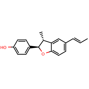 Chemical structure of (+)-Conocarpan , CAS 56319-02-9, AChemBlock AD273697