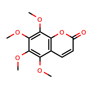 Chemical structure of 5,6,7,8-Tetramethoxycoumarin , CAS 56317-15-8, AChemBlock AD273714