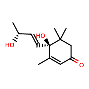 Chemical structure of Vomifoliol , CAS 23526-45-6, AChemBlock AD273734