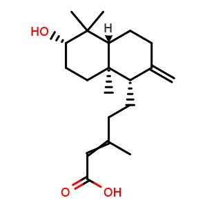 Chemical structure of Alepterolic acid , CAS 63399-38-2, AChemBlock AD273742