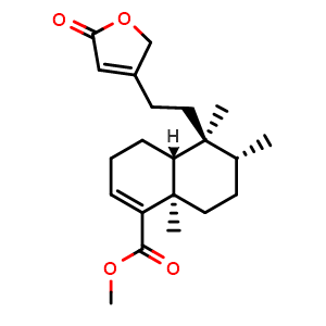 Chemical structure of Methyl clerodermate , CAS 67650-47-9, AChemBlock AD273755