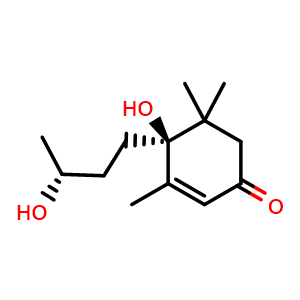 Chemical structure of Blumenol B , CAS 36151-01-6, AChemBlock AD273796