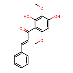Chemical structure of 2',4'-Dihydroxy-3',6'-dimethoxychalcone , CAS 129724-43-2, AChemBlock AD273800