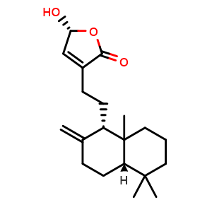Chemical structure of Coronarin D , CAS 119188-37-3, AChemBlock AD273801