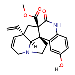 Chemical structure of 10-Hydroxyscandine , CAS 119188-47-5, AChemBlock AD273807