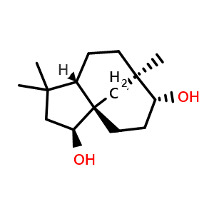 Chemical structure of Clovanediol , CAS 2649-64-1, AChemBlock AD273811