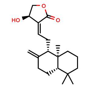 Chemical structure of Isocoronarin D , CAS 138965-88-5, AChemBlock AD273813