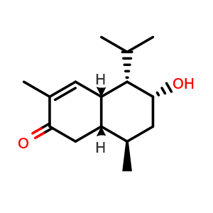 Chemical structure of 8beta-Hydroxycadin-4-en-3-one , CAS 97372-53-7, AChemBlock AD273873