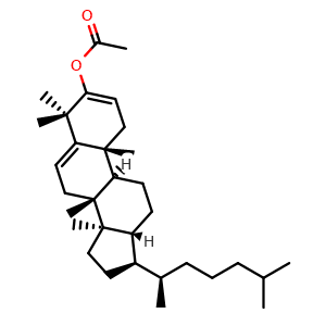 Chemical structure of Dammaradienyl acetate , CAS 52914-31-5, AChemBlock AD273888