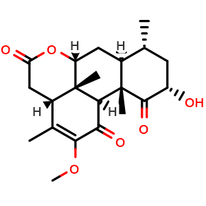Chemical structure of Picrasin B , CAS 26121-56-2, AChemBlock AD273900