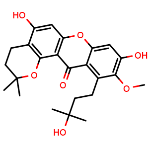 Chemical structure of 1-Isomangostin hydrate , CAS 26063-95-6, AChemBlock AD273904
