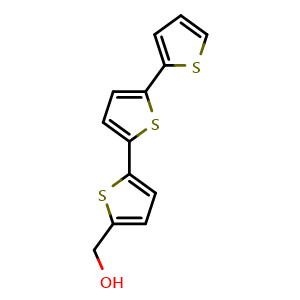 Chemical structure of alpha-Terthienylmethanol , CAS 13059-93-3, AChemBlock AD273927