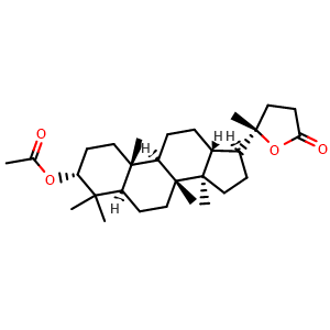Chemical structure of Cabraleahydroxylactone acetate , CAS 35833-70-6, AChemBlock AD273929
