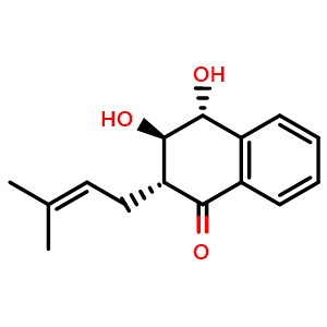 Chemical structure of 3-Hydroxycatalponol , CAS 265644-24-4, AChemBlock AD273932
