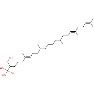 Chemical structure of Tetrahydroxysqualene , CAS 1043629-23-7, AChemBlock AD273940