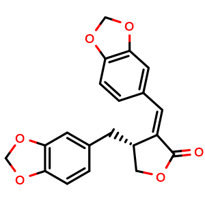 Chemical structure of Savinin , CAS 493-95-8, AChemBlock AD273943