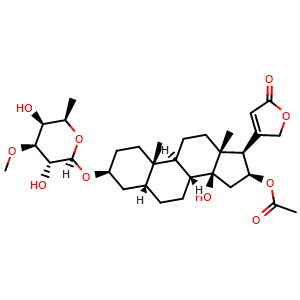 Chemical structure of Neritaloside , CAS 465-13-4, AChemBlock AD273966