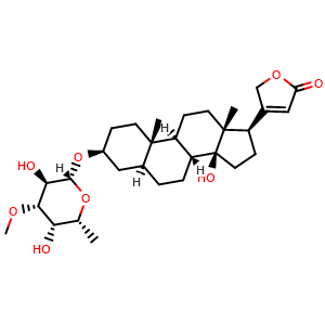 Chemical structure of Odoroside H , CAS 18810-25-8, AChemBlock AD273967