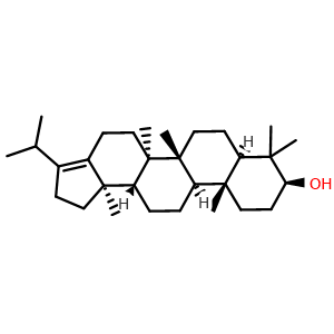 Chemical structure of Hop-17(21)-en-3beta-ol , CAS 564-14-7, AChemBlock AD273971