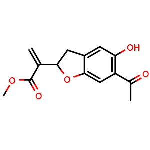 Methyl 2-(6-acetyl-5-hydroxy-2,3-dihydrobenzofuran-2-yl)propenoate
