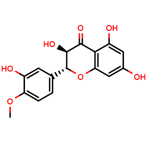 Chemical structure of 4'-O-Methyltaxifolin , CAS 70411-27-7, AChemBlock AD274013