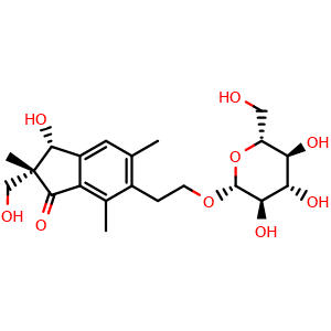 Chemical structure of Epipterosin L 2'-O-glucoside , CAS 61117-89-3, AChemBlock AD274020