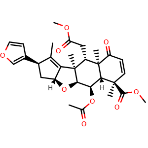 Chemical structure of Nimbin , CAS 5945-86-8, AChemBlock AD274026