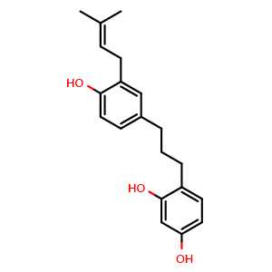 Chemical structure of Broussonin C , CAS 76045-49-3, AChemBlock AD274043