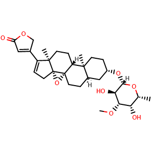 Chemical structure of Dehydroadynerigenin digitaloside , CAS 52628-62-3, AChemBlock AD274066