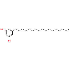 Chemical structure of 5-Heptadecylresorcinol , CAS 41442-57-3, AChemBlock AD274079