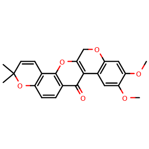 Chemical structure of Dehydrodeguelin , CAS 3466-23-7, AChemBlock AD274086