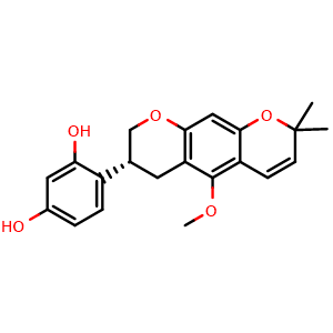 Chemical structure of Neorauflavane , CAS 53734-74-0, AChemBlock AD274089