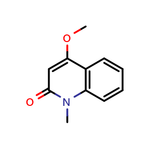 Chemical structure of 4-Methoxy-1-methylquinolin-2-one , CAS 32262-18-3, AChemBlock AD274093