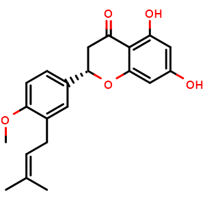 Chemical structure of 4'-O-Methyllicoflavanone , CAS 1038753-13-7, AChemBlock AD274094