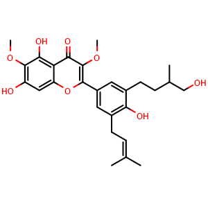 Chemical structure of 5'-Prenylaliarin , CAS 1246926-09-9, AChemBlock AD274095