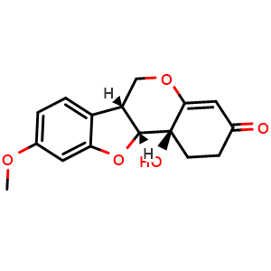 Chemical structure of 1,11b-Dihydro-11b-hydroxymedicarpin , CAS 210537-04-5, AChemBlock AD274102