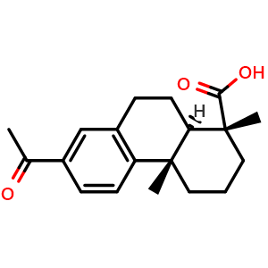 Chemical structure of 16-Nor-15-oxodehydroabietic acid , CAS 200813-31-6, AChemBlock AD274109