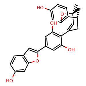 Chemical structure of Mulberrofuran H , CAS 89199-99-5, AChemBlock AD274122
