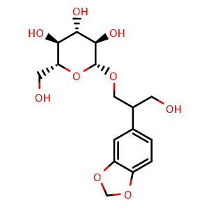 Chemical structure of Junipediol B 8-O-glucoside , CAS 188894-19-1, AChemBlock AD274127