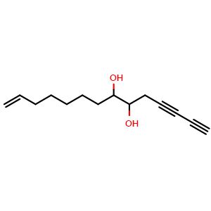 Chemical structure of Panaxyne , CAS 122855-49-6, AChemBlock AD274139